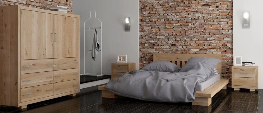 Eichenbetten für Schlafzimmer